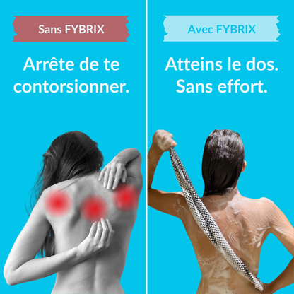 Serviette de douche exfoliante